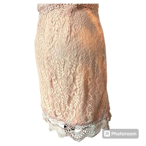 NWT Lulus My Sweetheart Blush Pink Lace Mini Dress size Medium - Picture 8 of 15